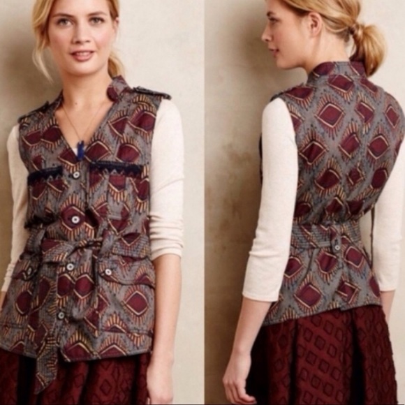 Anthropology Elevenses geo safari utility vest - Picture 1 of 6
